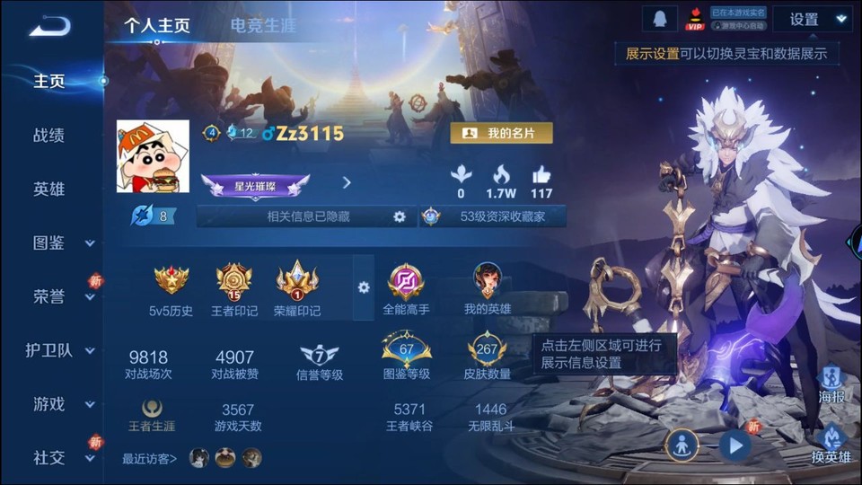 WZQM3357641王者荣耀账号详情图2 WZQM3357641王者荣耀账号详情图2