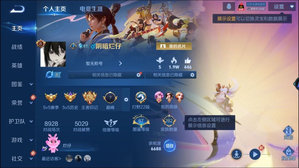 WZQM3364201王者荣耀账号详情图2