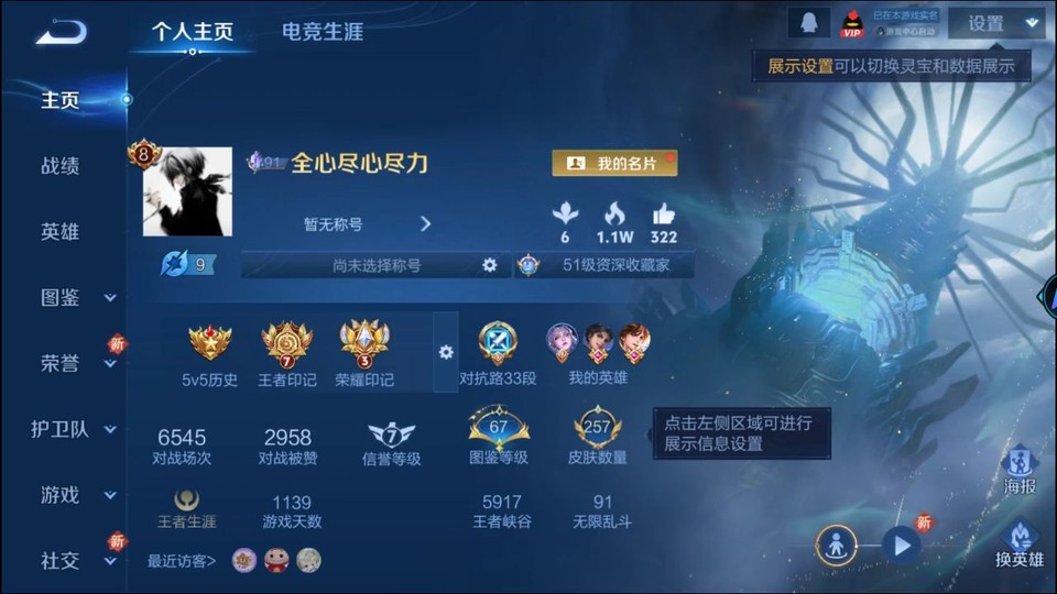 WZQM3371069王者荣耀账号详情图2 WZQM3371069王者荣耀账号详情图2