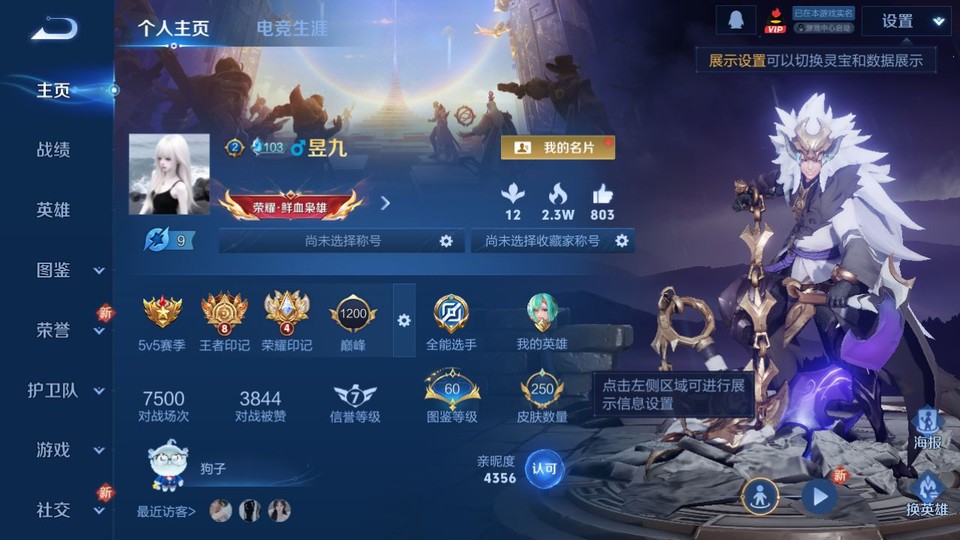 WZQM3476669王者荣耀账号详情图2 WZQM3476669王者荣耀账号详情图2