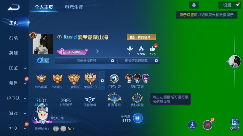 WZQM41301王者荣耀账号详情图2