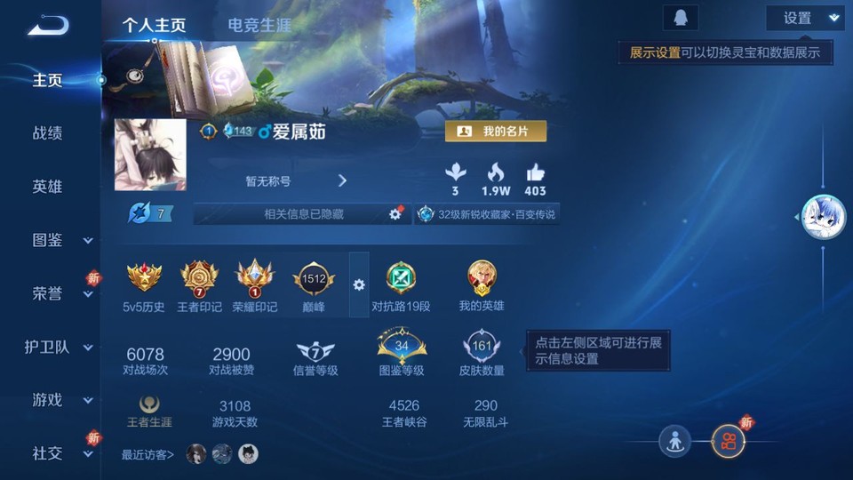 WZQM423052王者荣耀账号详情图2