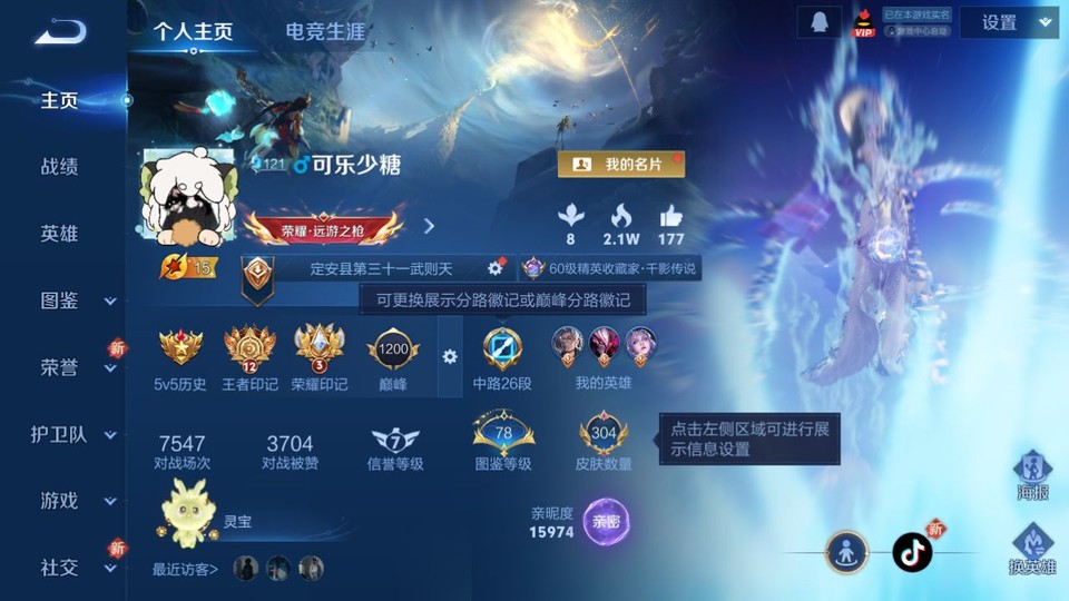 WZQM423914王者荣耀账号详情图2