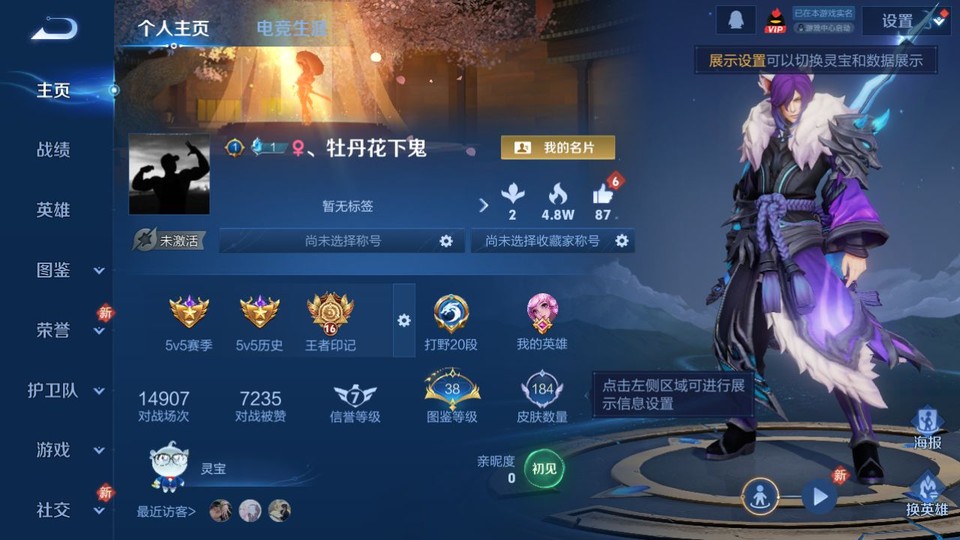 WZQM433518王者荣耀账号详情图2