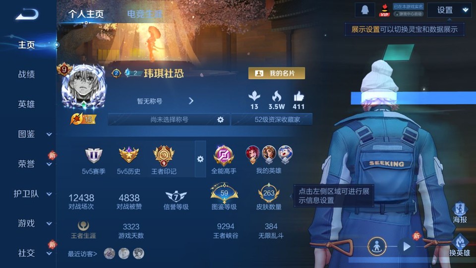 WZQM433491王者荣耀账号详情图2