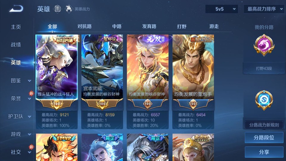 WZQM443785王者荣耀账号详情图9