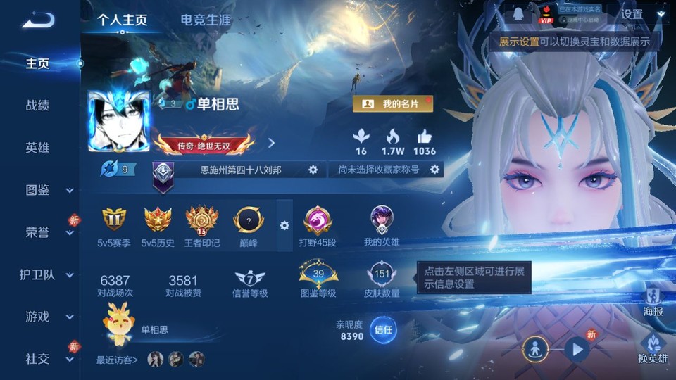 WZQM447384王者荣耀账号详情图2