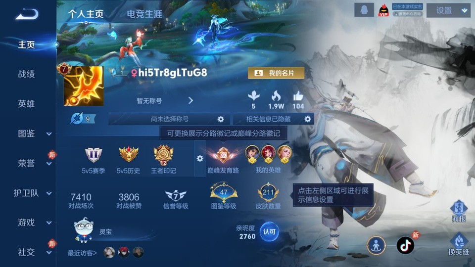 WZQM451498王者荣耀账号详情图2