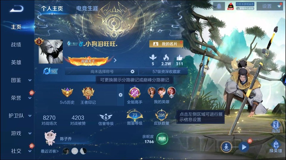 WZQM454987王者荣耀账号详情图2