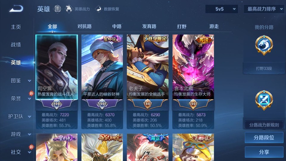 WZQM465447王者荣耀账号详情图8