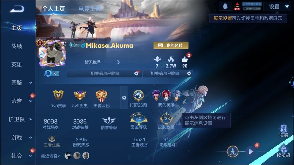 WZQM484276王者荣耀账号详情图2