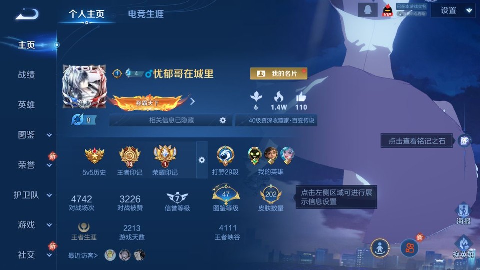 WZQM484258王者荣耀账号详情图2