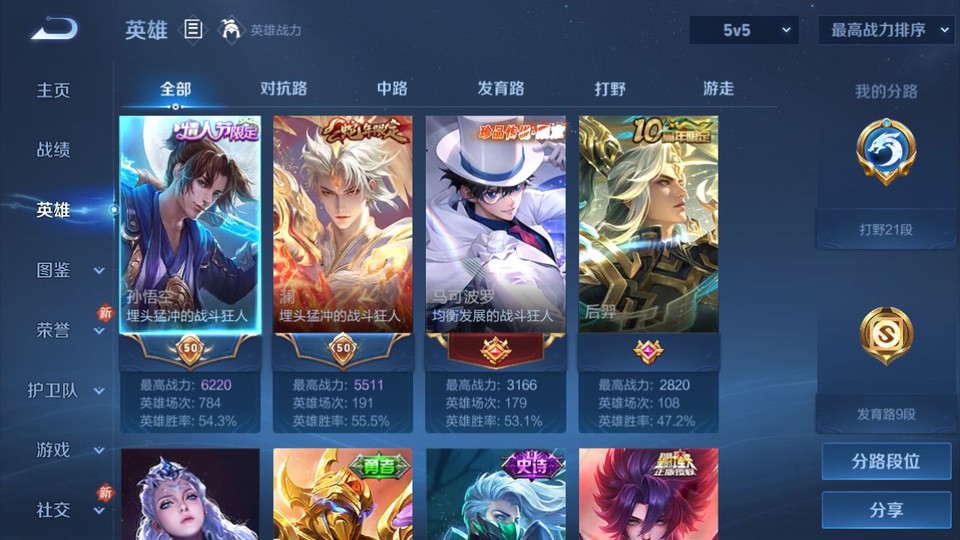 WZQM491380王者荣耀账号详情图9