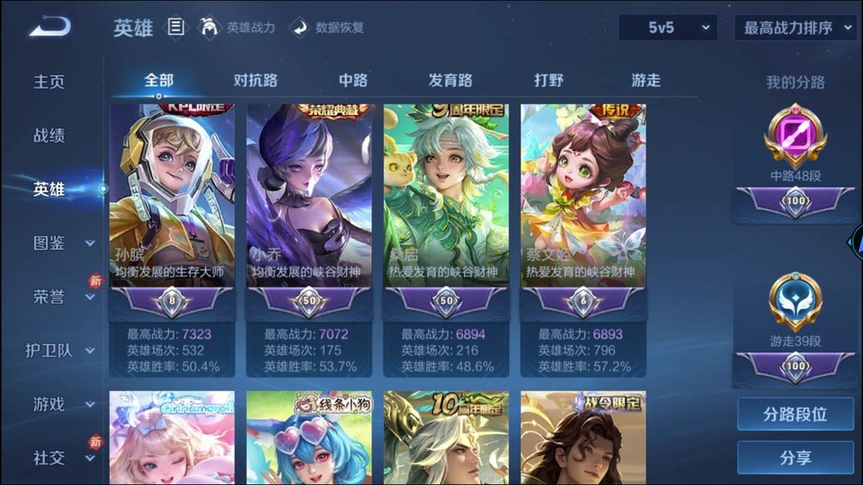 WZQM493184王者荣耀账号详情图10