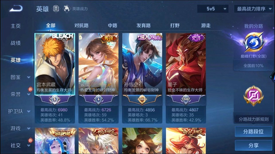 WZQM494406王者荣耀账号详情图9