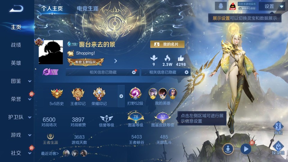 WZQM494490王者荣耀账号详情图2