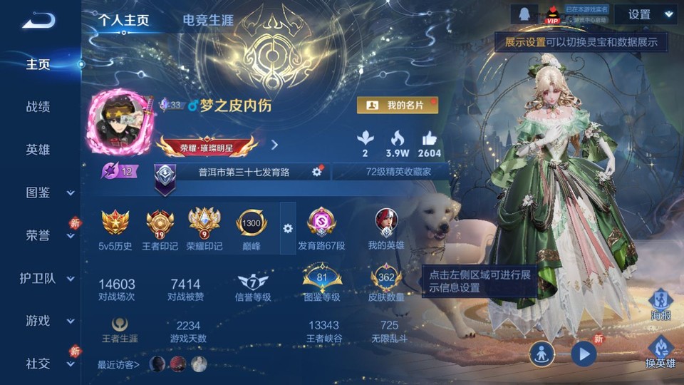 WZQM4104176王者荣耀账号详情图2 WZQM4104176王者荣耀账号详情图2