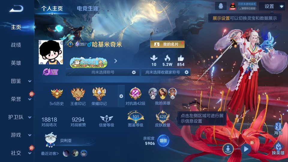 WZQM4116493王者荣耀账号详情图2