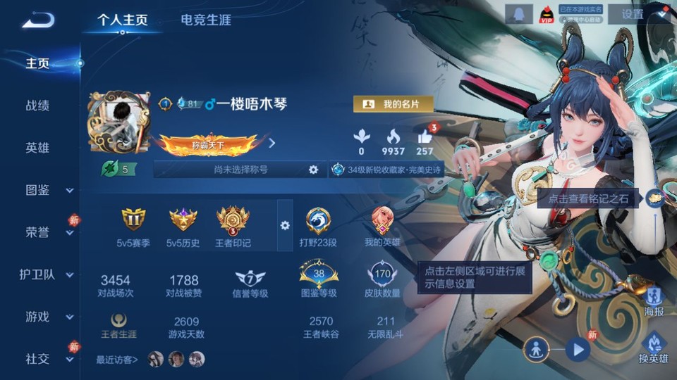 WZQM4190653王者荣耀账号详情图2 WZQM4190653王者荣耀账号详情图2