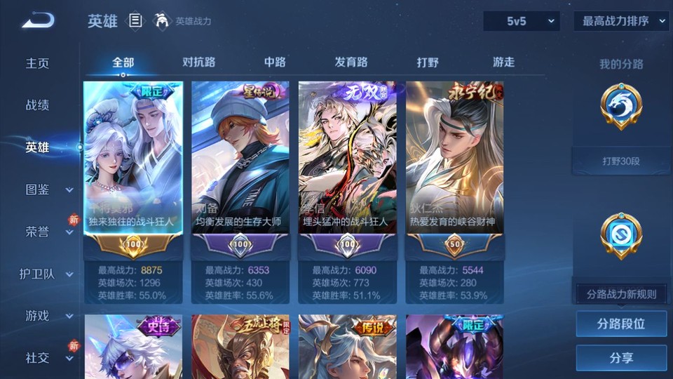 WZQM4212250王者荣耀账号详情图9