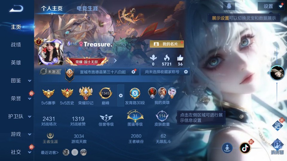 WZQM4210847王者荣耀账号详情图2