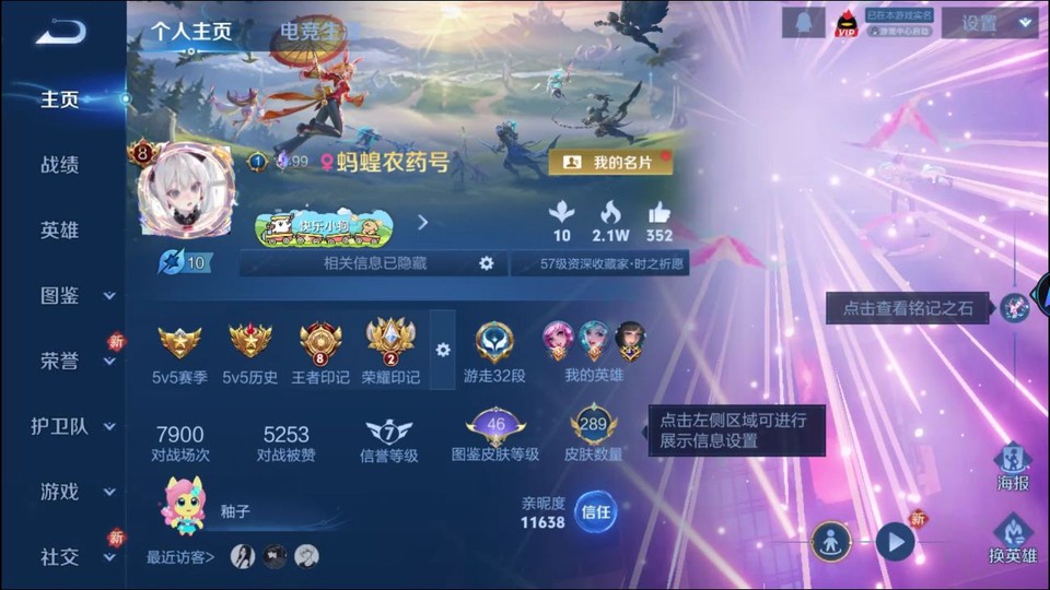 WZQM4210891王者荣耀账号详情图2 WZQM4210891王者荣耀账号详情图2