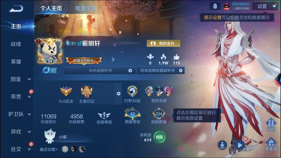 WZQM4236838王者荣耀账号详情图3 WZQM4236838王者荣耀账号详情图3