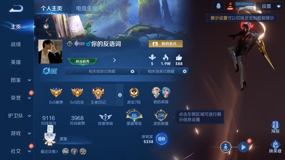 WZQM4256038王者荣耀账号详情图2