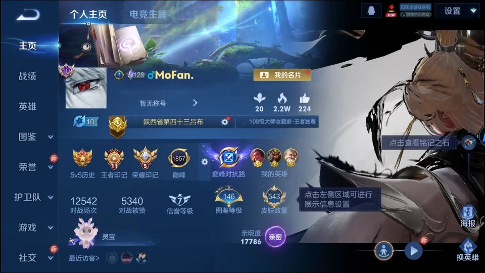 WZQM4256027王者荣耀账号详情图2