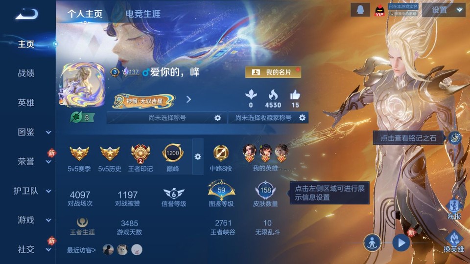 WZQM4266100王者荣耀账号详情图2