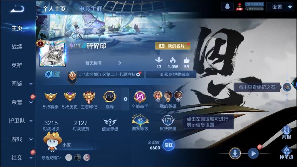 WZQM4274205王者荣耀账号详情图2 WZQM4274205王者荣耀账号详情图2