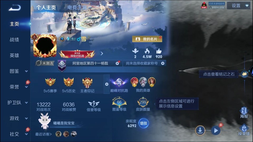 WZQM4295039王者荣耀账号详情图2