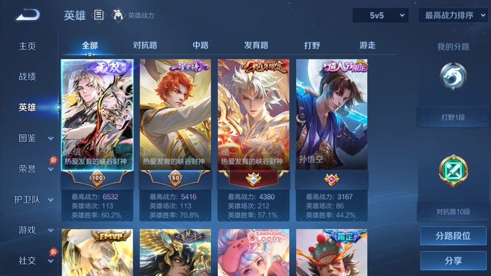 WZQM4285065王者荣耀账号详情图9