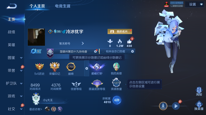 WZQM4562991王者荣耀账号详情图2 WZQM4562991王者荣耀账号详情图2