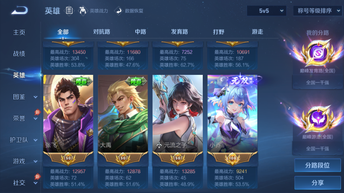 WZQM4562980王者荣耀账号详情图6