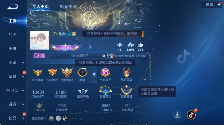 WZQM4611183王者荣耀账号详情图2