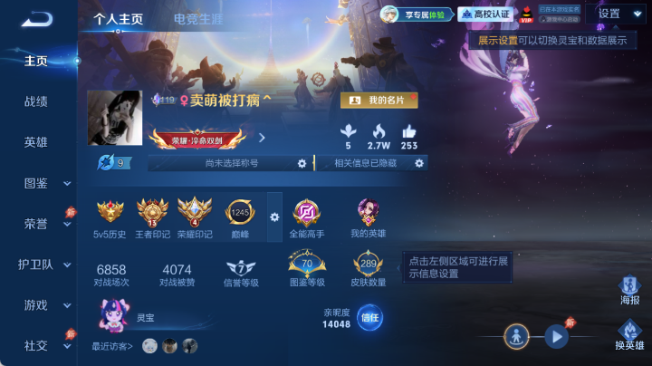 WZQM4647912王者荣耀账号详情图2 WZQM4647912王者荣耀账号详情图2